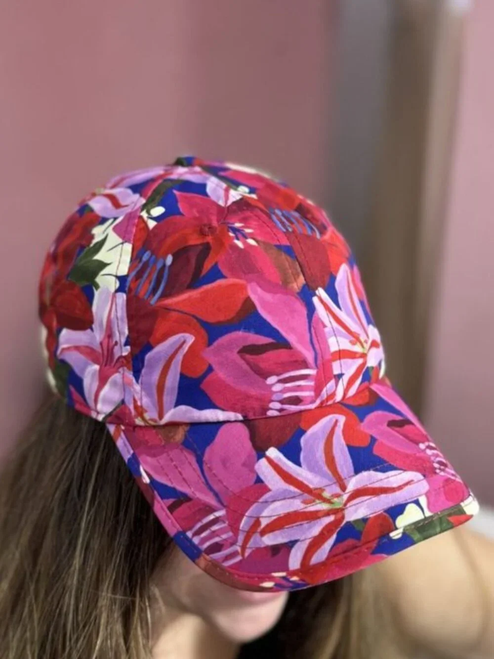 Rare FARM Rio Floral Watercolor Baseball Cap Hat NWT - Brazil Line Exclusive!!!